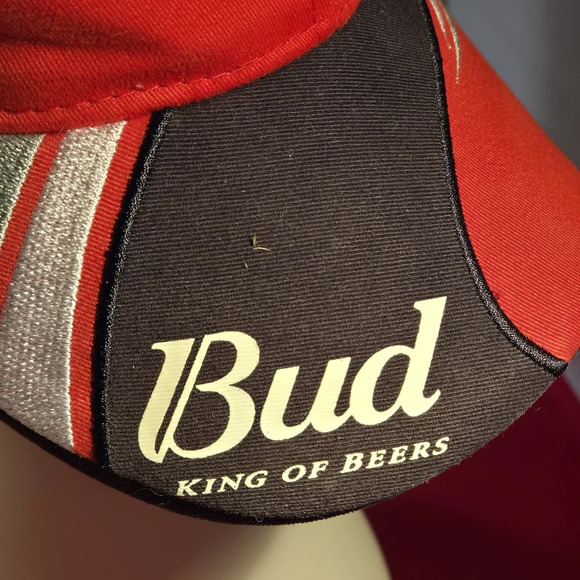 Dale Earnhart Jr. #8 Red Nascar Racing Hat/Cap w/ Black Trim - Picture 4 of 13